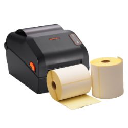 DHL Paquete de Inicio: Impresora Bixolon XD5-40dK + 12 rollos de etiquetas compatibles 102mm x 210mm