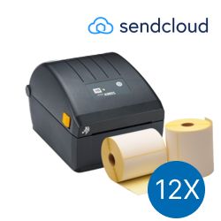 SendCloud Starter Package | Zebra ZD220D Printer + 12 Zebra Label Rolls in 102mm x 150mm