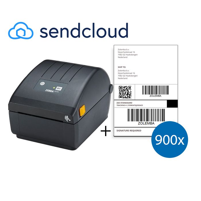 SendCloud Starter Package | Zebra ZD220D Printer + 900 Shipping Labels