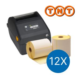 TNT Starter Package | Zebra ZD421D + 12 Zebra Shipping Labels, 102mm x 150mm