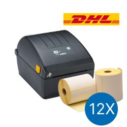 DHL Starter Package | Zebra Printer ZD220D + 12 rolls, 102mm x 210mm