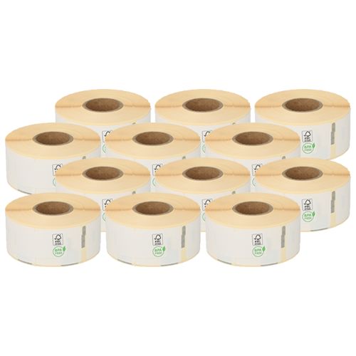 Dymo 99010 compatible labels, 28mm x 89mm, 260 labels, white, permanent