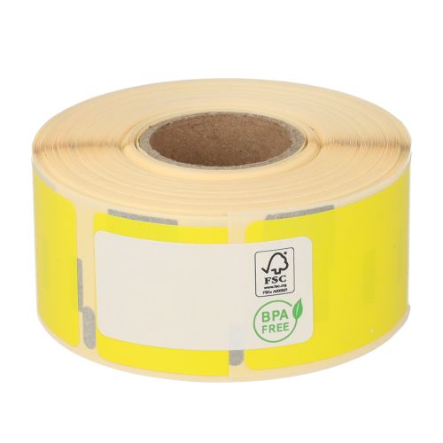 Dymo 99010 Compatible Labels, 28mm x 89mm, 260 labels, Yellow, Permanent