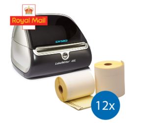 Starter Package Royal Mail | Dymo LW 4XL + 12 rolls compatible Dymo S0904980