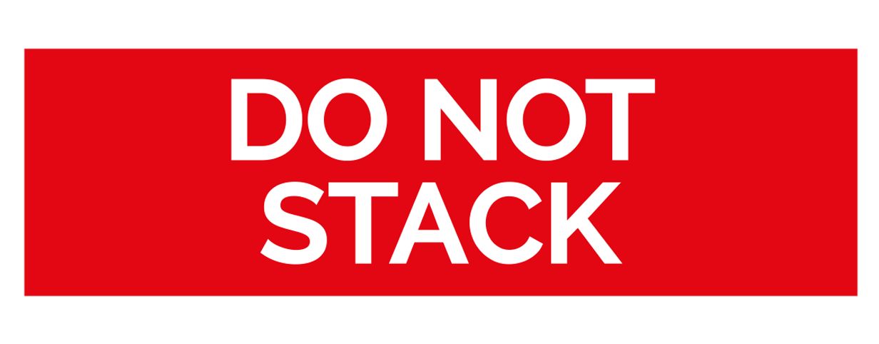 Do not stack label, 101,6mm x 38,1mm, 300 labels, permanent