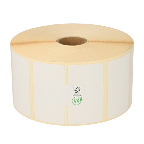 Zebra Z-Select 2000D (800262-125) compatible, 57mm x 32mm, 2.100 labels, 25mm core, white, permanent