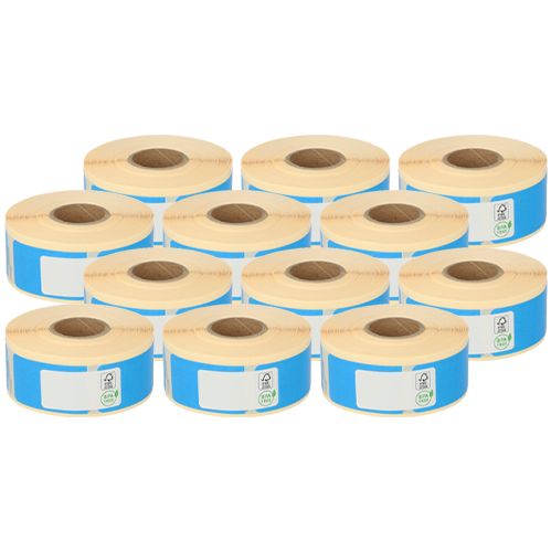 Dymo 11352 Compatible Labels, 25mm x 54mm, 500 Labels, Blue, Permanent