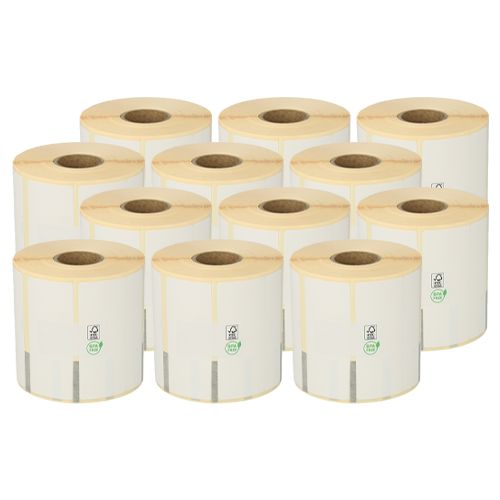 Star TSP700-800 etiquetas compatibles, 70mm x 47mm (70x29 + 70x18), 630 etiquetas, blancas, permanente