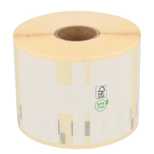 Dymo 11354 Etiquetas compatibles, 57mm x 32mm, 1.000 etiquetas, blanco, permanente