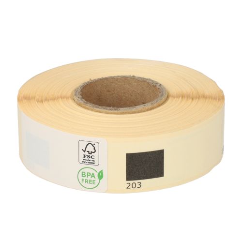 Brother DK-11203 compatible labels, 17mm x 87mm, 300 labels, white, permanent