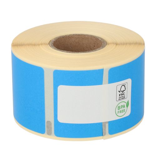 Seiko SLP-2RLE compatible labels, 36mm x 89mm, 260 labels, blue, permanent