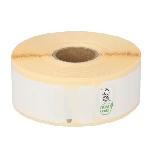 Durable Dymo 11352 Compatible Labels, 25mm x 54mm, 500 Labels, White, Permanent, Polypropylene