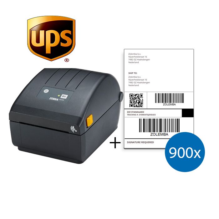 UPS Starter Package | Zebra ZD220D Printer + 900 Shipping Labels