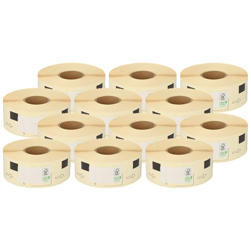 Brother DK-11201 compatible labels, 29mm x 90mm, 400 labels, white, permanent