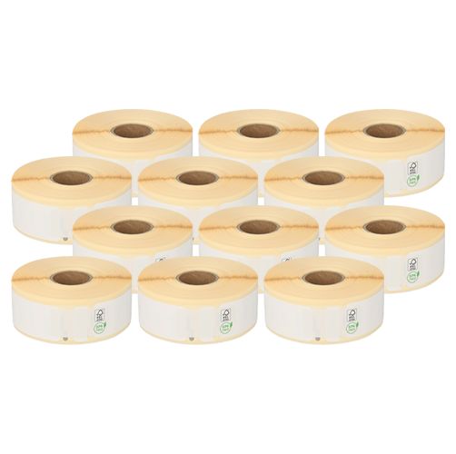 Durable Dymo 11352 Compatible Labels, 25mm x 54mm, 500 Labels, White, Permanent, Polypropylene