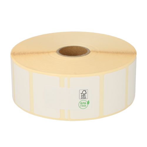 Sato P70011024780 Compatible Labels , 38mm x 25mm, 2580 Labels, 25mm Core, White, Eco Permanent