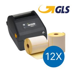 GLS Starter Package | Zebra ZD421D Ethernet printer + 12 Zebra Label Rolls in 102mm x 150mm