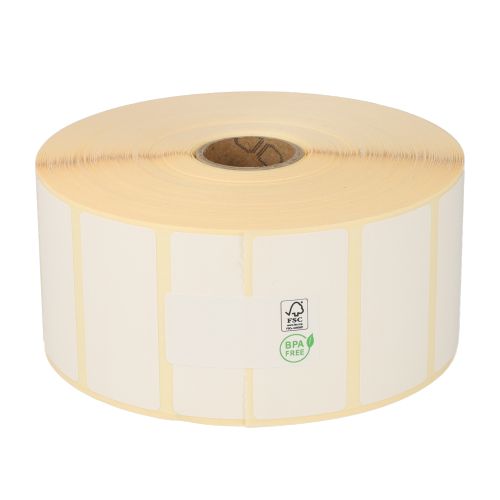 Zebra (880199-025) compatible labels, 51mm x 25mm, 2.580 labels, 25mm core, white, removable