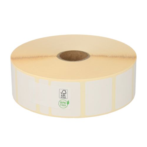 Zebra Z-Select 2000D (800261-105) compatible, Top, 32mm x 25mm, 2580 Labels, 25mm Core, White, Permanent