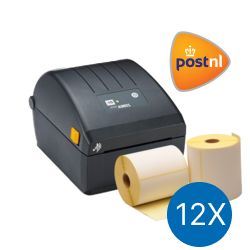 PostNL starterspakket: Zebra ZD220D printer + 12 rollen Zebra compatible labels 102mm x 150mm