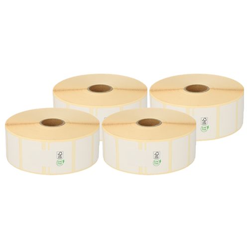 Zebra Z-Perform 1000D (880595-025DU) Compatible, Eco, 38mm x 25mm, 2580 Labels, 25mm Core, White, Permanent