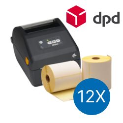 DPD Starter Package | Zebra ZD421D Ethernet Printer + 12 Zebra Label Rolls in 102mm x 150mm