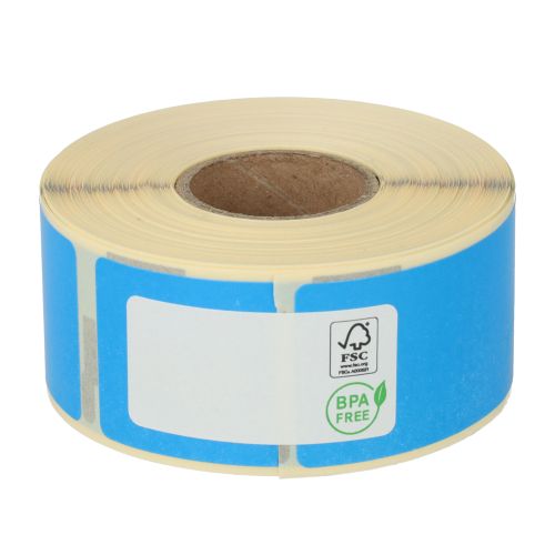 Dymo 99010 compatible labels, 28mm x 89mm, 260 labels, blue, permanent