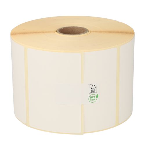 Zebra (800263-205) compatible labels, 76mm x 51mm, 1.370 labels, 25mm core, white,  removable