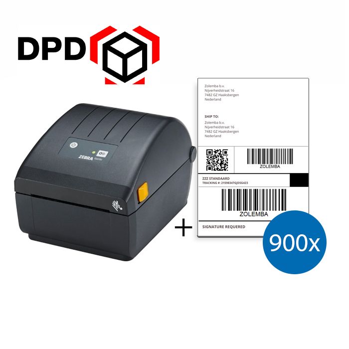 DPD Starter Package | Zebra ZD220D Printer + 900 Shipping Labels