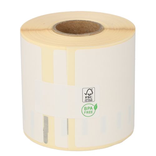 Dymo 99019 compatible labels, 190mm x 59mm, 110 labels, white, removable