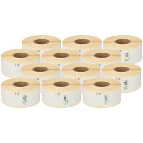 Dymo 11355 compatible labels, 19mm x 51mm, 500 labels, white, permanent