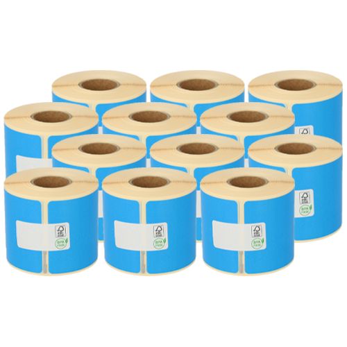 Dymo 99014 compatible labels, 54mm x 101mm, 220 labels, blue, permanent